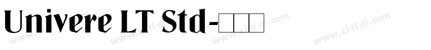 Univere LT Std字体转换